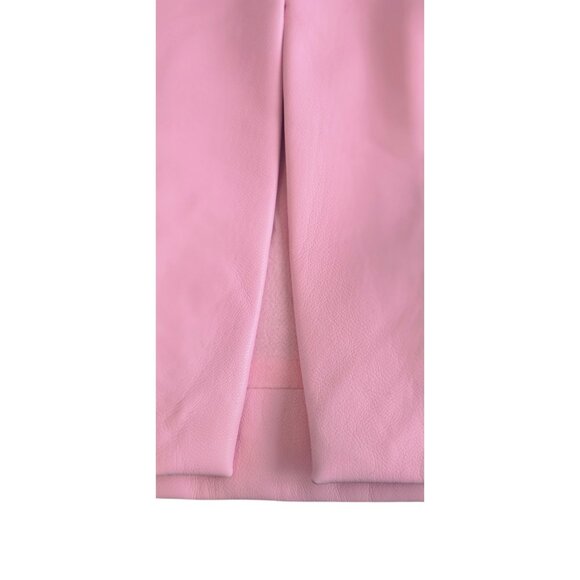 Maeve by Anthropologie Size 8 Women's Skirt Faux Leather Bubblegum Pink - Picture 8 of 8